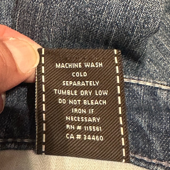 7 for all mankind . Skinny jeans . Low rise waist Size 28. - Picture 6 of 12